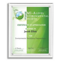 Clear on Clear Blank Acrylic Certificate Holder (13"x10 1/2"x3/8")